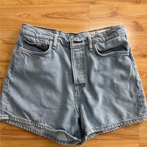 rag & bone Blue Jean Shorts High-Waisted Vintage Style